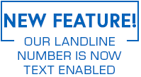 Our Landline Number is Text Enabled