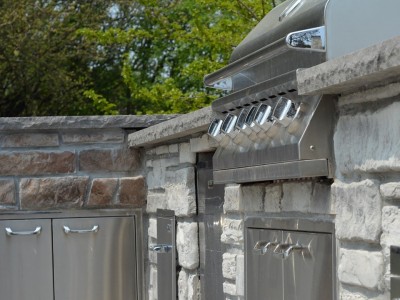 Outdoor kitchen.