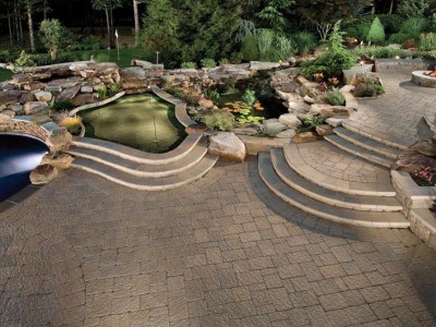 Beautiful backyard landscape design project.